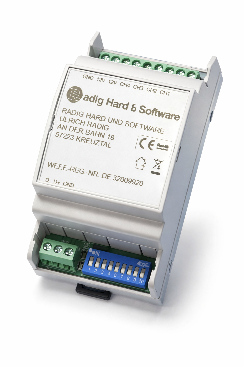 4-Kanal RDM DMX LED Controller – RGBW HUT