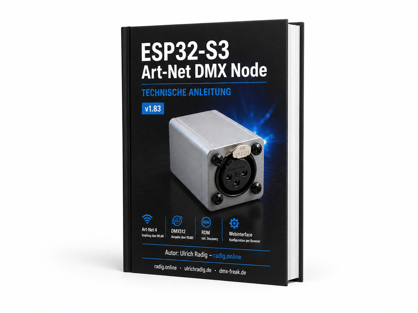 ESP32 WLAN DMX / RDM Node Bausatz mit Art-Net