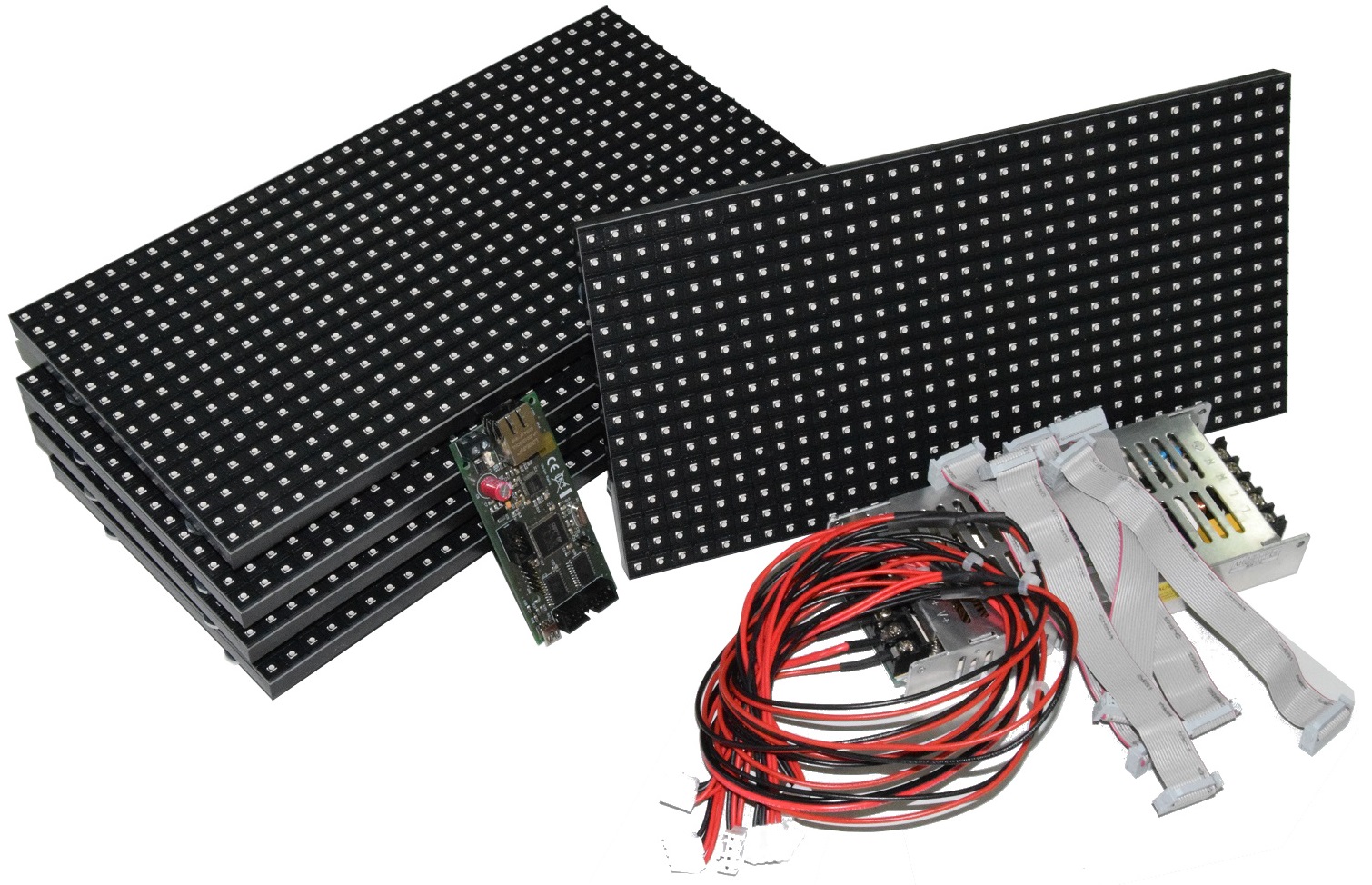 160 x 16 RGB LED Laufschrift DIY Set 